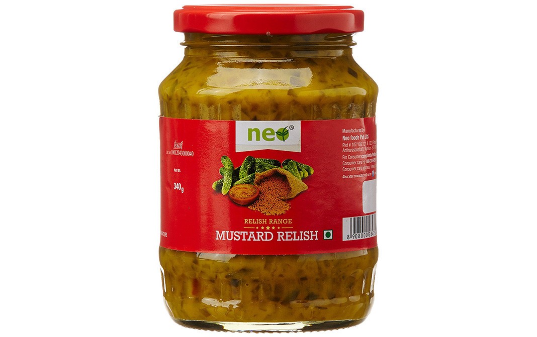Neo Mustard Relish (Relish Range)    Glass Jar  340 grams